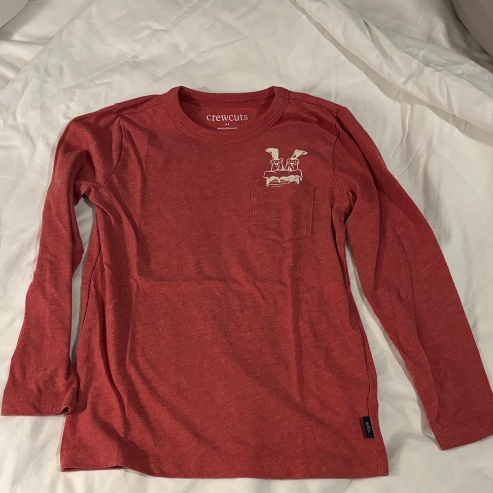 Crewcuts Kids Long Sleeve Tee in Red